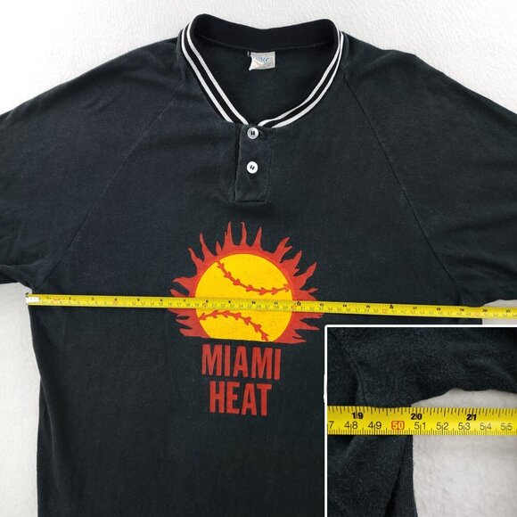 Miami Heat Vintage Shirt 90s Team Issue Warm Up Shooting 41 Glen Rice Large - Picture 6 of 13